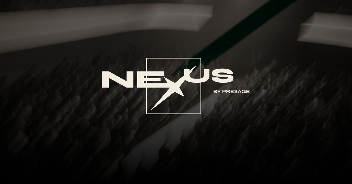 NEXUS by Presage — share image over NYFW crowd